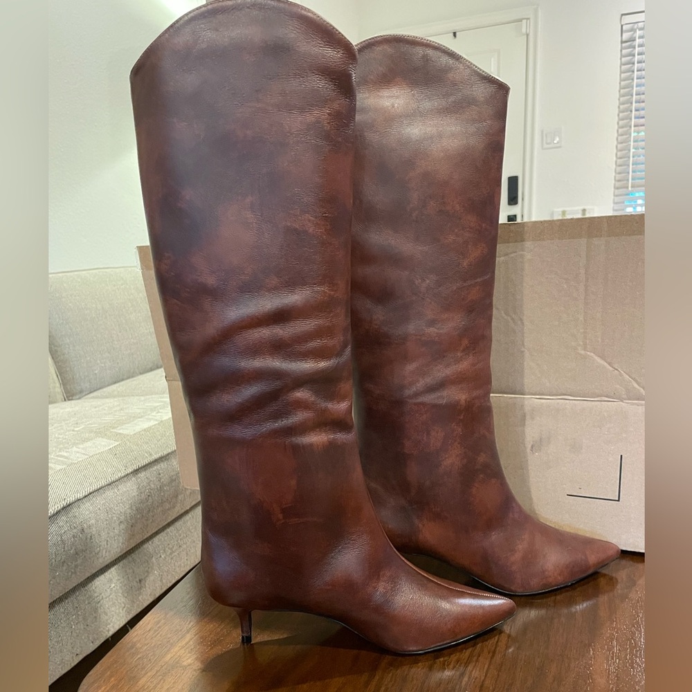 SCHUTZ Maryana Lo Brown Boot